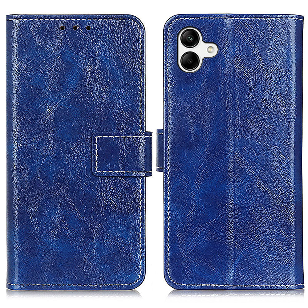 Peněženka na telefon pro Samsung Galaxy F14 5G Retro Crazy Horse Texture PU kožený kryt se stojánkem