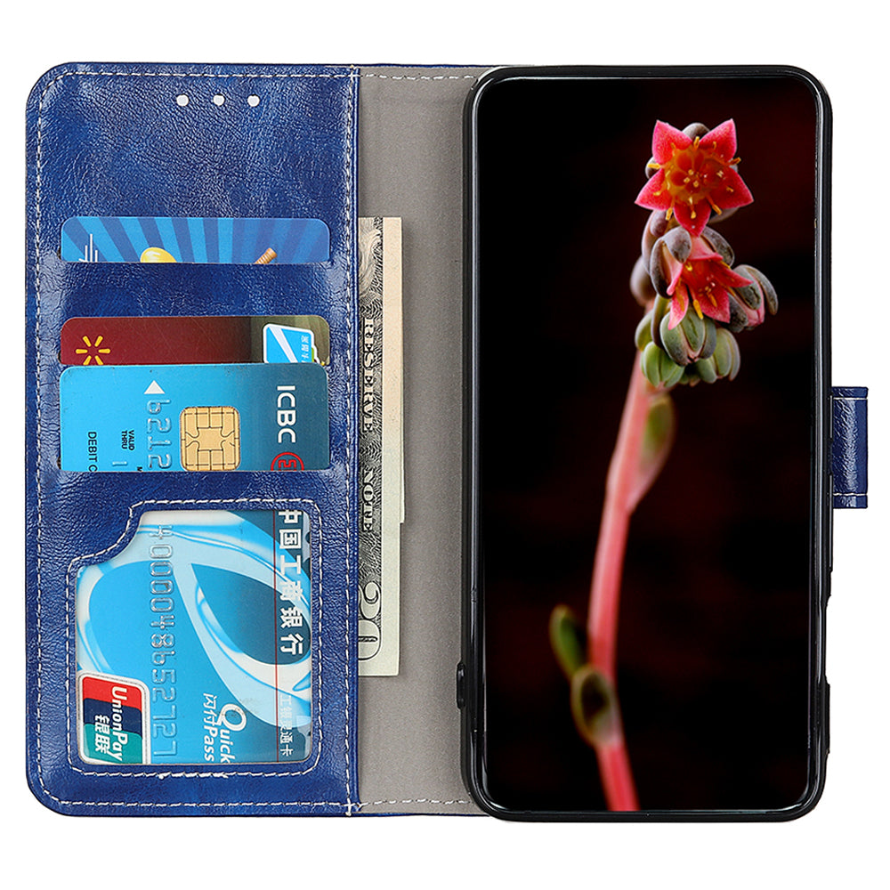 Peněženka na telefon pro Samsung Galaxy F14 5G Retro Crazy Horse Texture PU kožený kryt se stojánkem