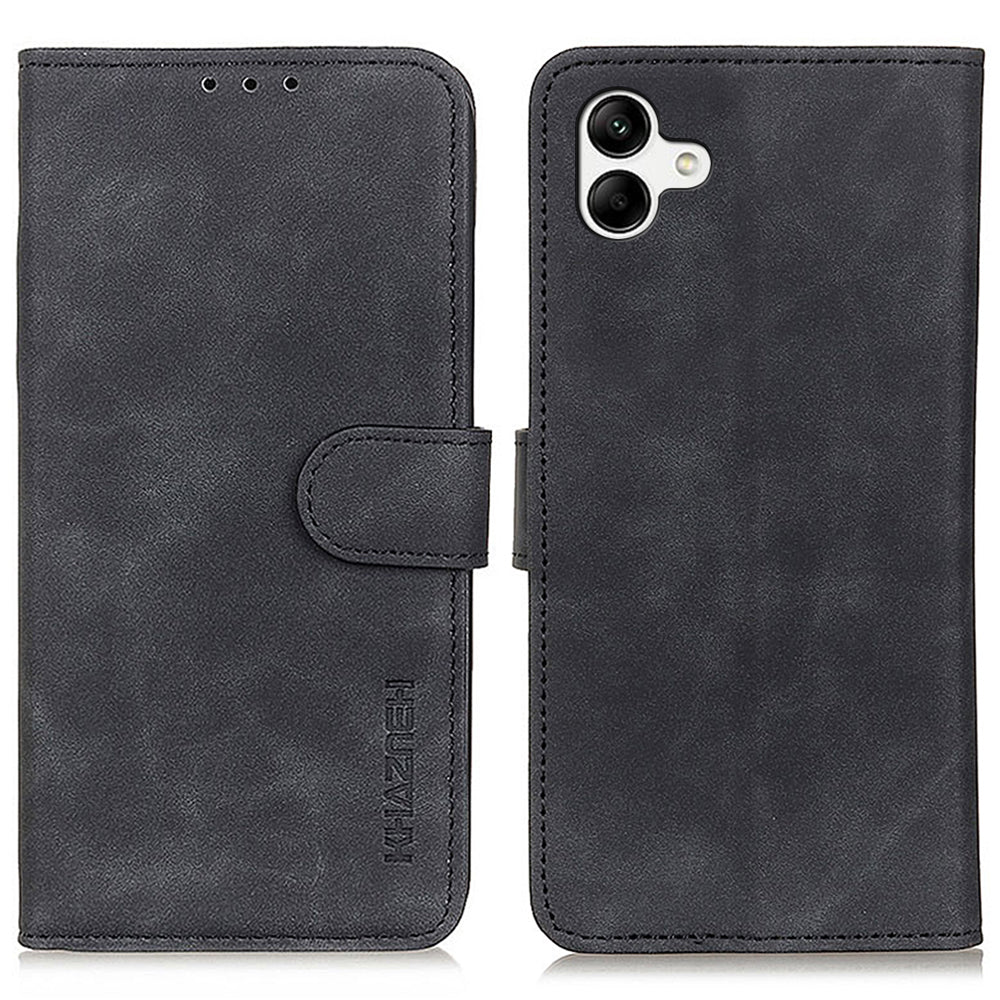 KHAZNEH Pro Samsung Galaxy F14 5G PU kožené pouzdro na telefon Peněženka Retro kryt na smartphone