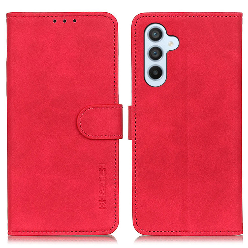 KHAZNEH For Samsung Galaxy M54 5G / F54 5G PU Leather Stand Phone Cover Wallet Retro Phone Case