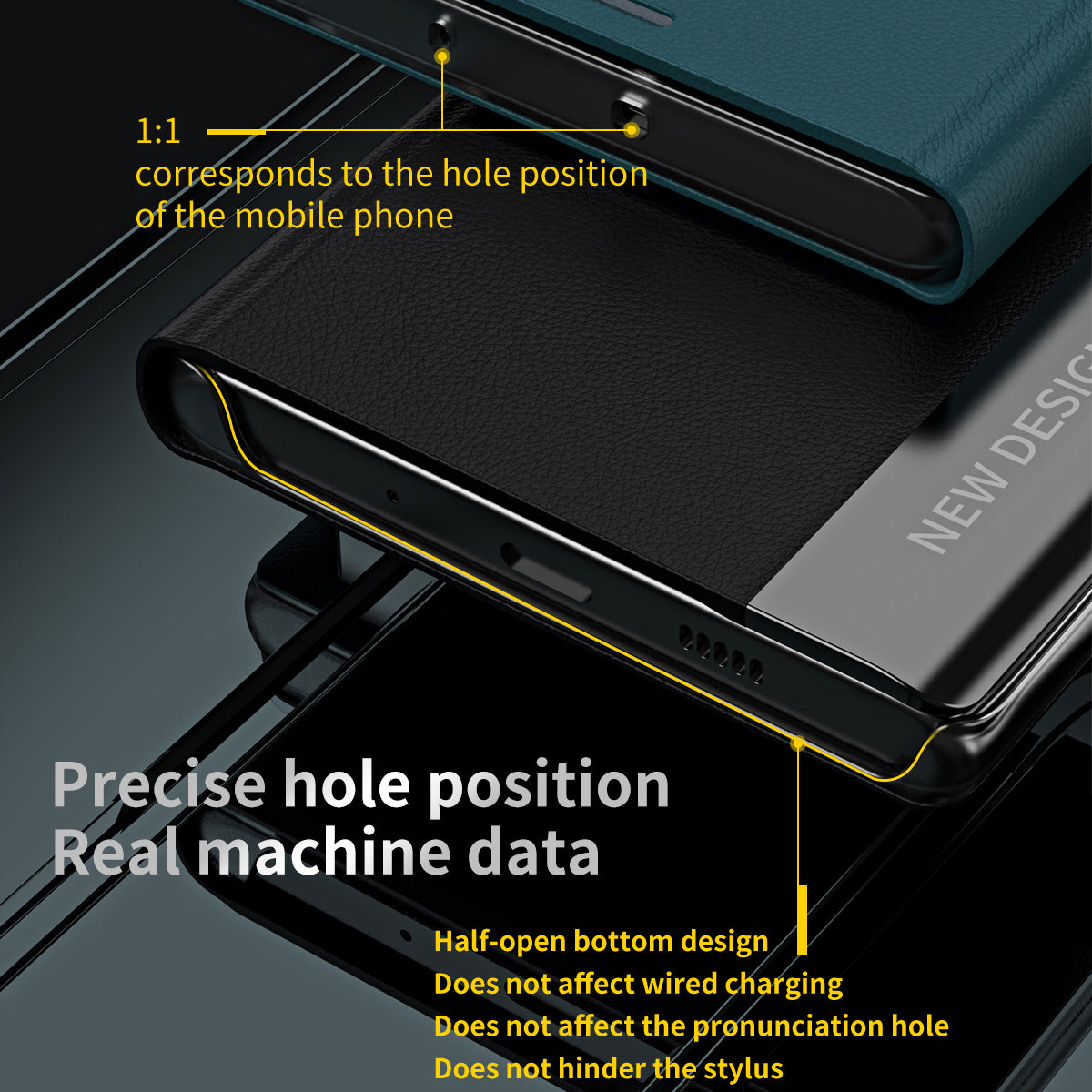 Til Samsung Galaxy M14 5G PU læder galvanisering telefoncover Foldbart stander etui
