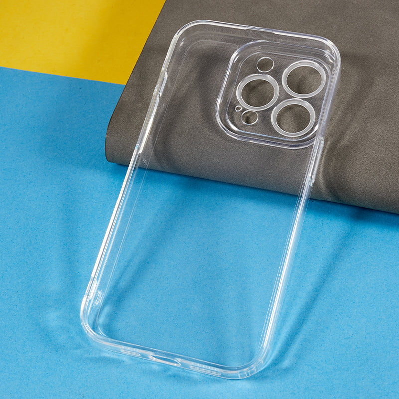 For iPhone 13 Pro Max 6.7 inch TPU Phone Cover Precise Cutout HD Clear Thickened Cell Phone Case