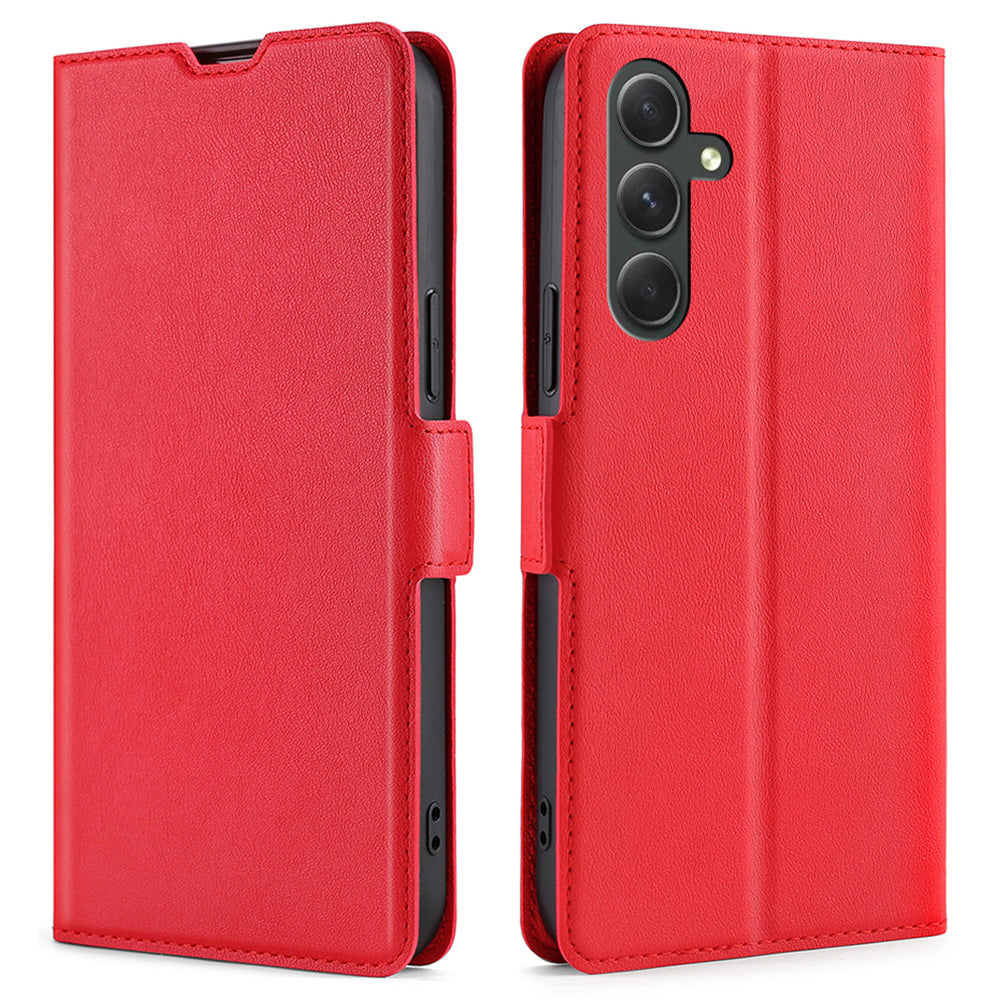 Phone Stand Cover for Samsung Galaxy A54 5G Fall-proof PU Leather Folio Flip Case Card Holder Shell