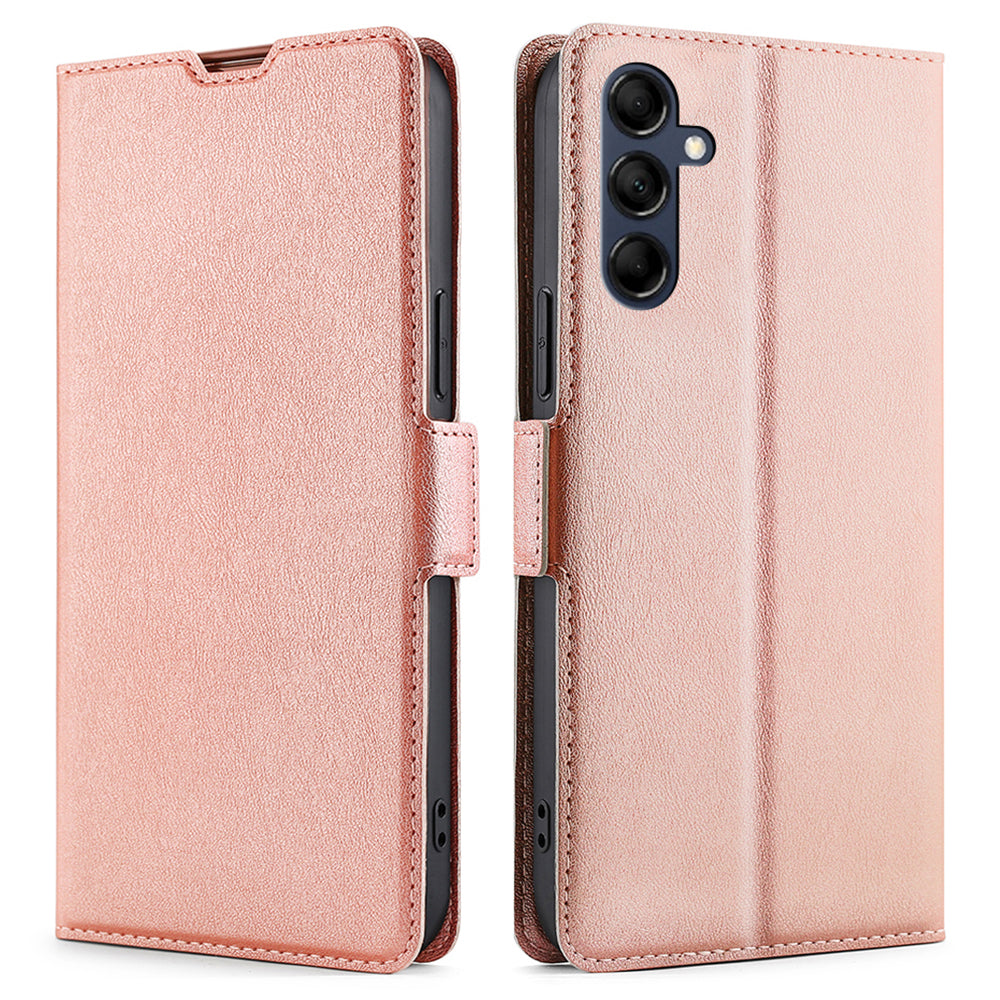 Phone Stand Cover for Samsung Galaxy M14 5G PU Leather TPU Folio Flip Case Card Holder Shell