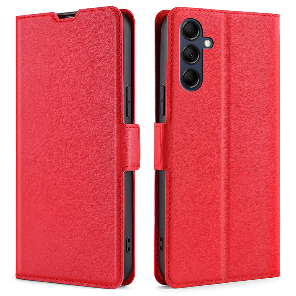 Phone Stand Cover for Samsung Galaxy M14 5G PU Leather TPU Folio Flip Case Card Holder Shell