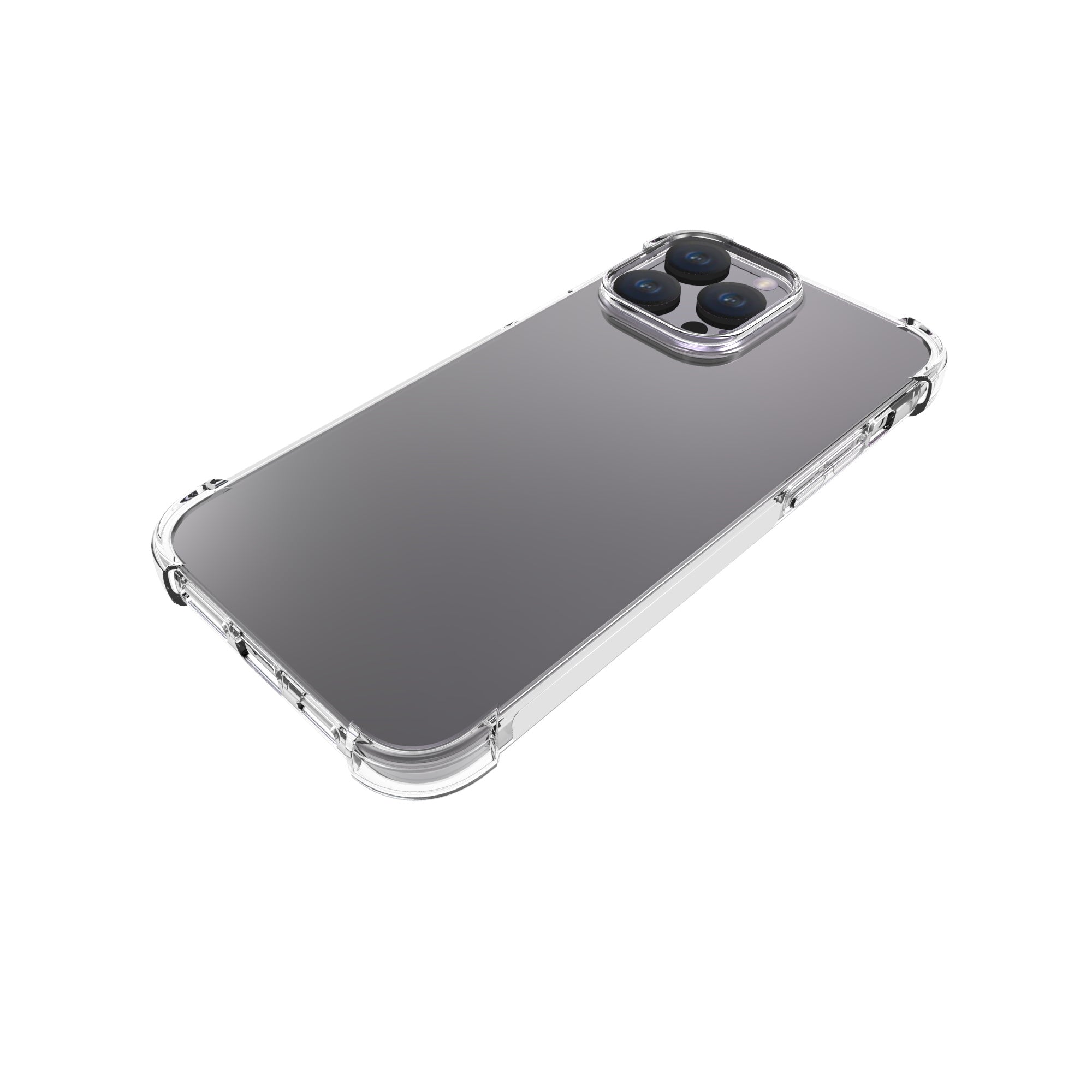 Telefoncover til iPhone 15 Pro Max Anti-Drop Klar telefonskal fire hjørne airbag fleksibelt TPU cover