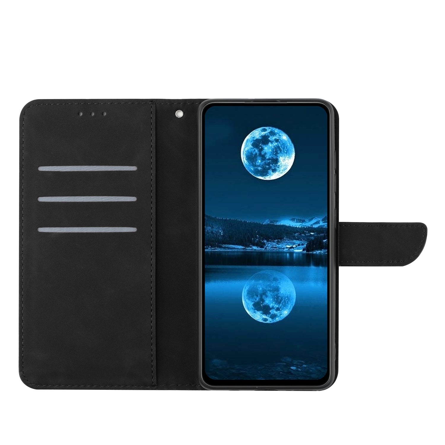 HT05 Skin-touch PU Leather Cover for Samsung Galaxy M54 5G / F54 5G Anti-Drop Wallet Phone Case with Strap
