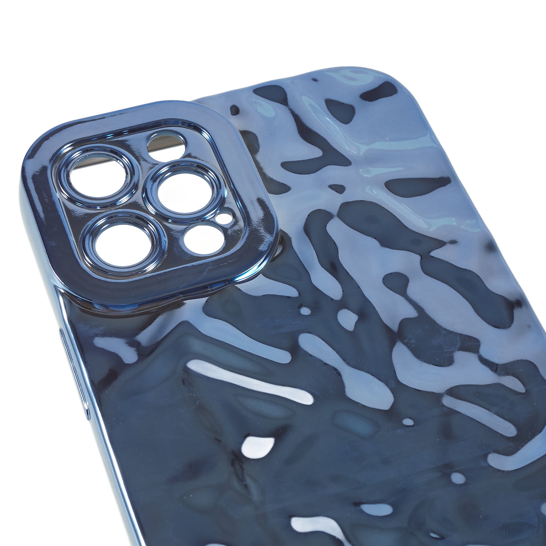 Galvanisering telefoncover til iPhone 12 Pro Rynket ujævnt anti-ridse TPU cover