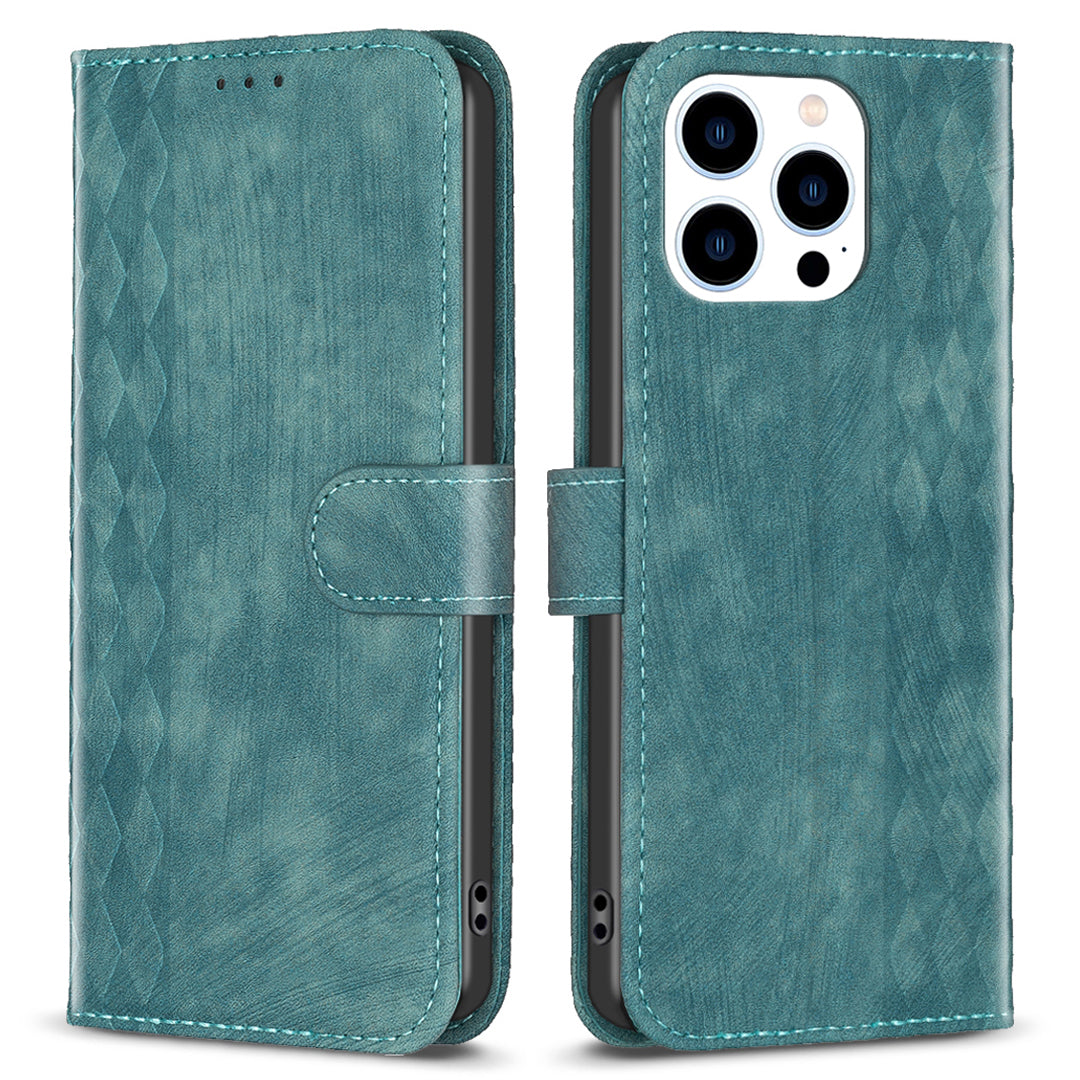 PU Leather+TPU Cover for iPhone 14 Pro Max Imprinted Pattern Wallet Adjustable Stand Flip Phone Case