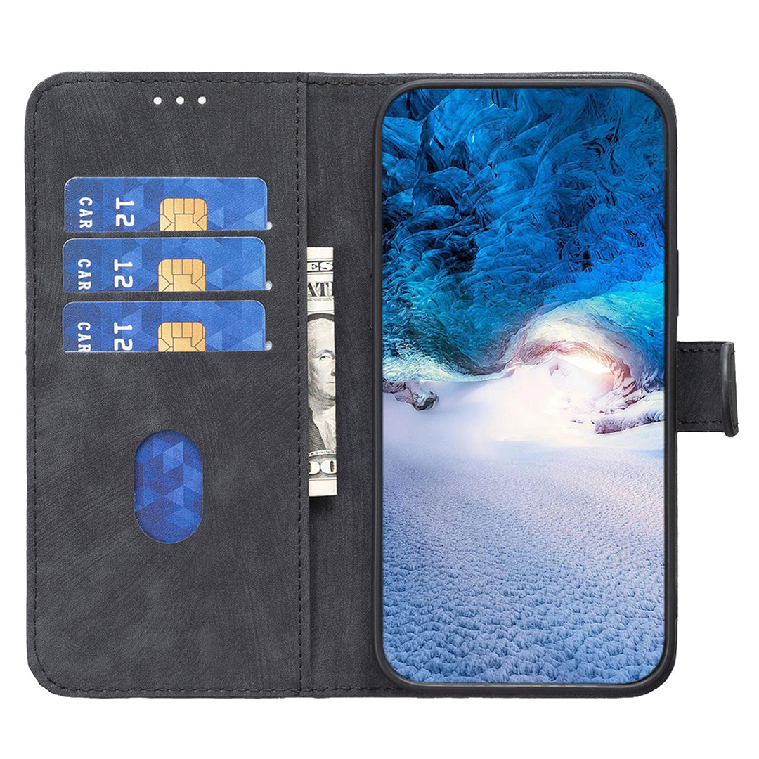 PU-lædercover til iPhone 11 Bump-sikker pungholder med trykt mønster Telefon Flip Case