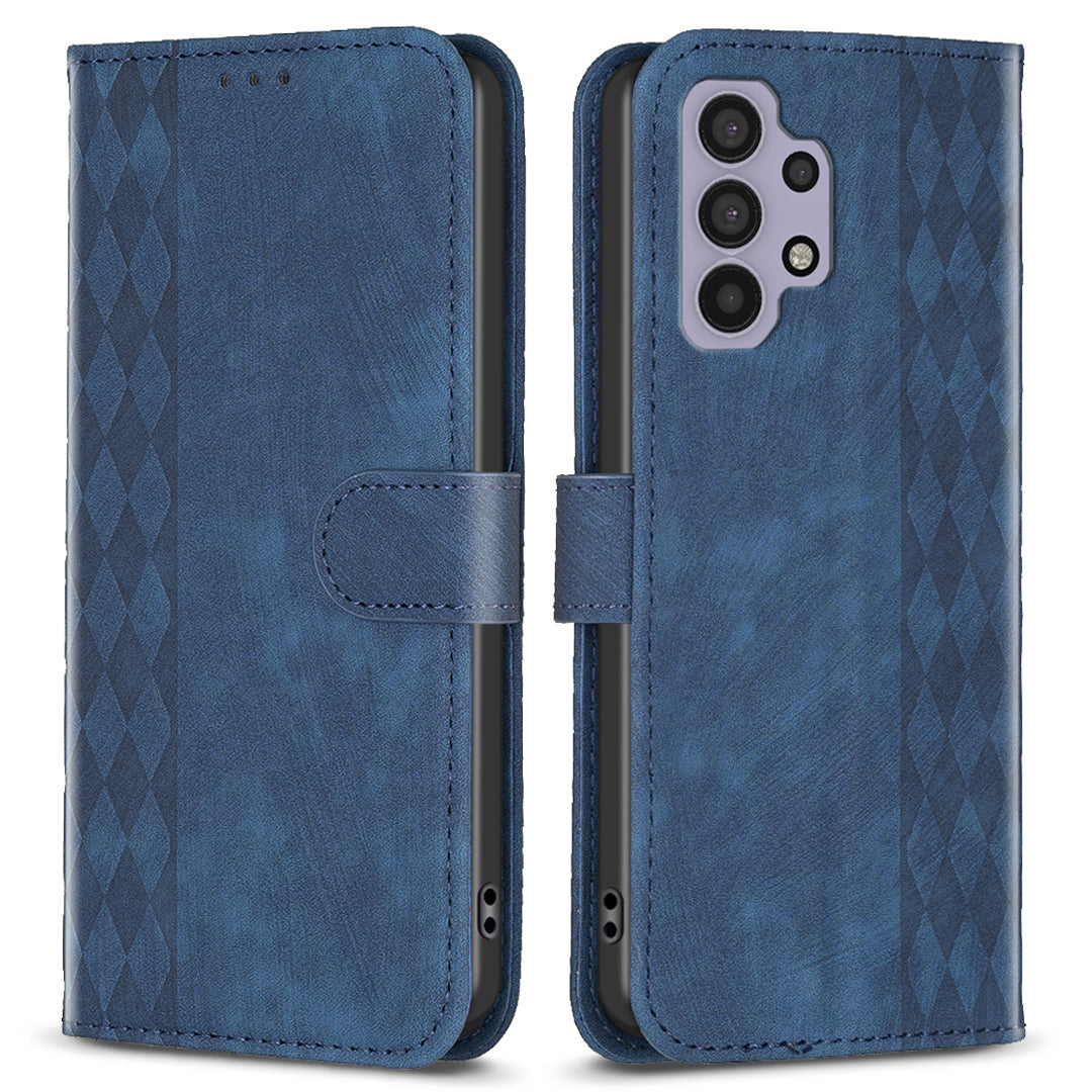 Til Samsung Galaxy A32 5G / M32 5G lædercover pungholder med trykt mønster Telefon Anti-drop etui