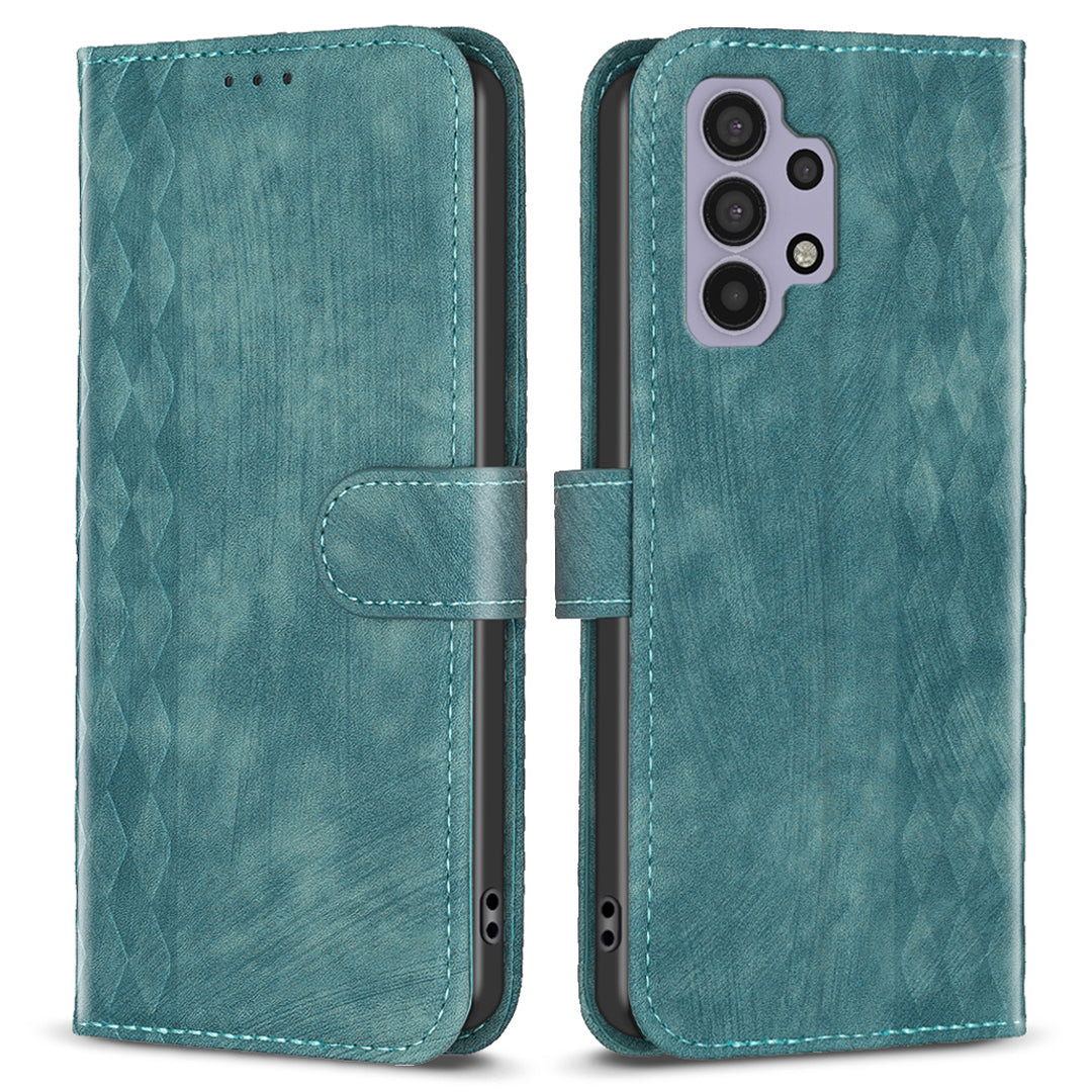 Til Samsung Galaxy A32 5G / M32 5G lædercover pungholder med trykt mønster Telefon Anti-drop etui