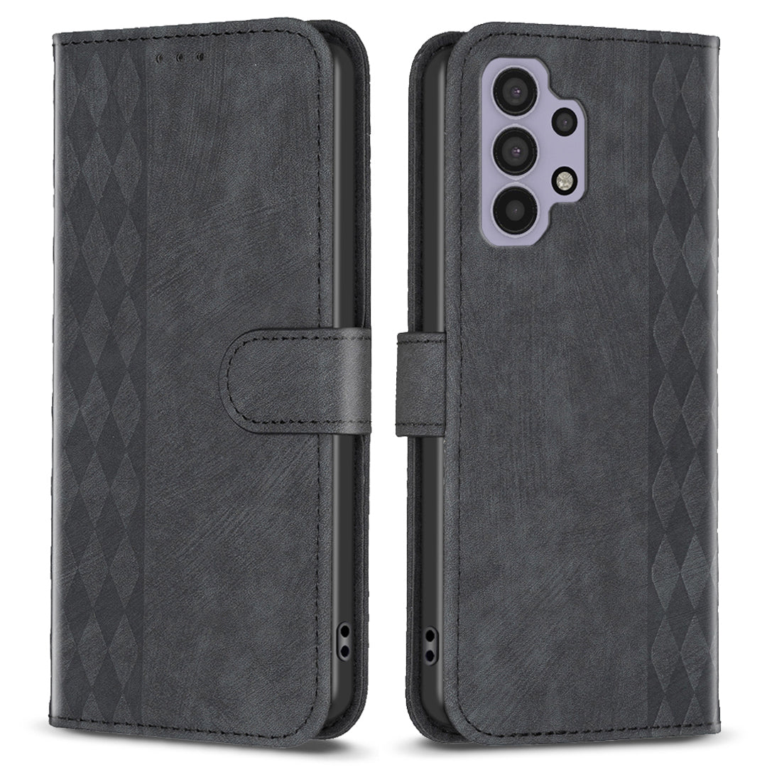 Til Samsung Galaxy A32 5G / M32 5G lædercover pungholder med trykt mønster Telefon Anti-drop etui