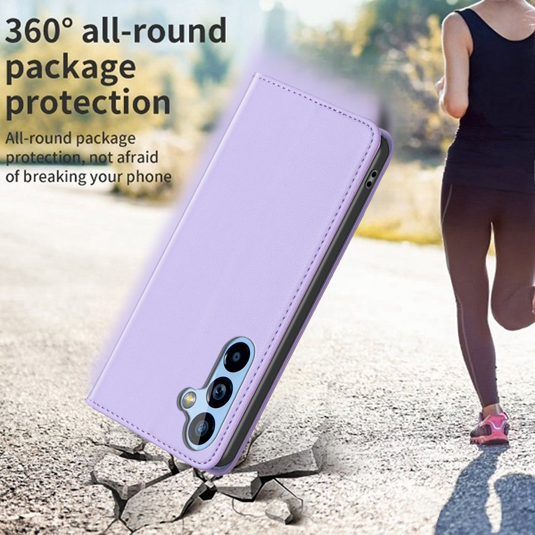 BINFEN COLOR BF18 PU Leather Case for Samsung Galaxy A54 5G Card Holder Stand Magnetic Phone Cover