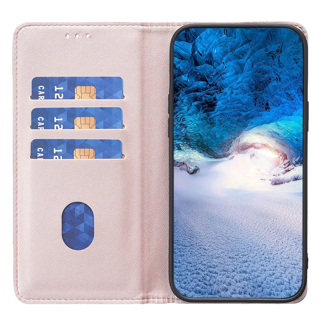 BINFEN COLOR BF18 For Samsung Galaxy S23 Phone Case PU Leather Card Slots Stand Cover