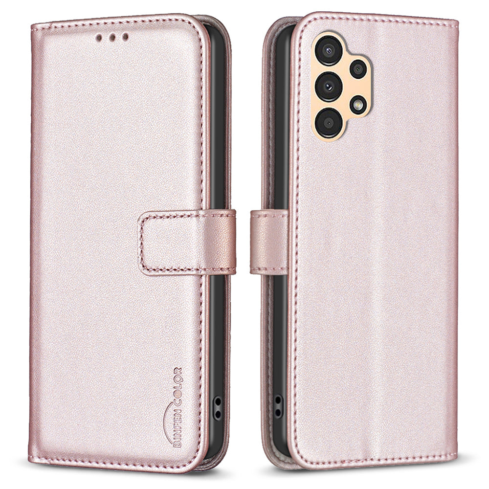 Leather Case for Samsung Galaxy A23 5G (Global Version) / A23 4G / M23 5G / F23 5G / M13 4G BINFEN COLOR BF17 Wallet Stand Phone Cover