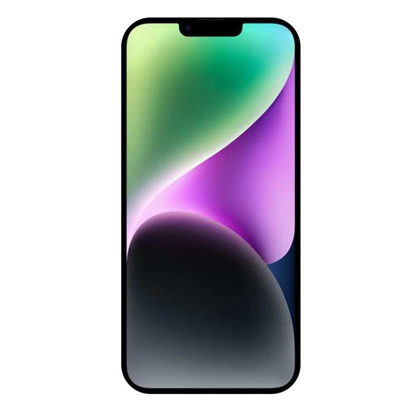 For iPhone 14 Plus TPU+Acrylic Phone Case Electroplating Mirror Design Slim Phone Cover