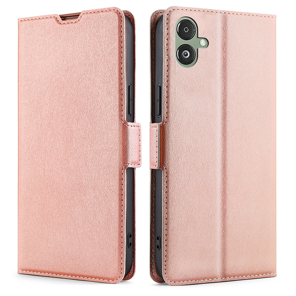 Pro Samsung Galaxy F14 5G PU kožený stojánek na telefon Kryt Flip Case Držák karty Ochranná skořepina