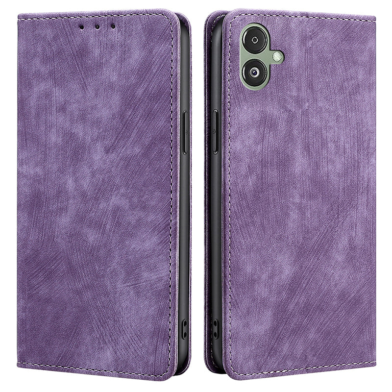 Peněženka pro Samsung Galaxy F14 5G RFID Blocking PU Kožený stojánek na telefon kryt