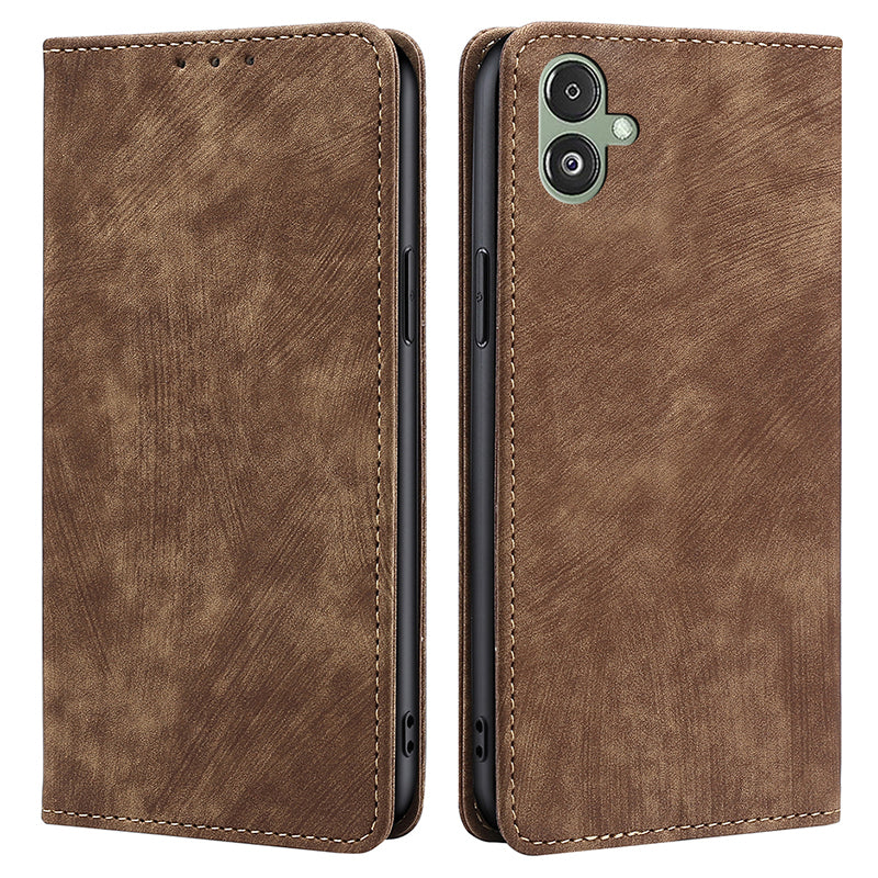 Peněženka pro Samsung Galaxy F14 5G RFID Blocking PU Kožený stojánek na telefon kryt