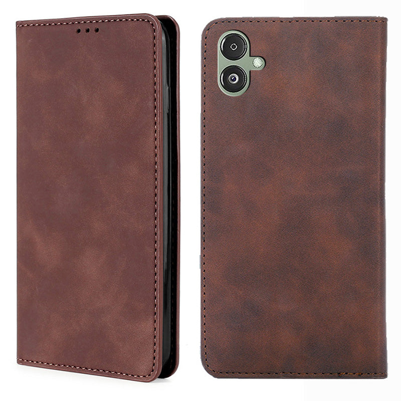 Pro Samsung Galaxy F14 5G Sloty pro karty Kryt stojánku PU kožené pouzdro na telefon s dotykovým ovládáním