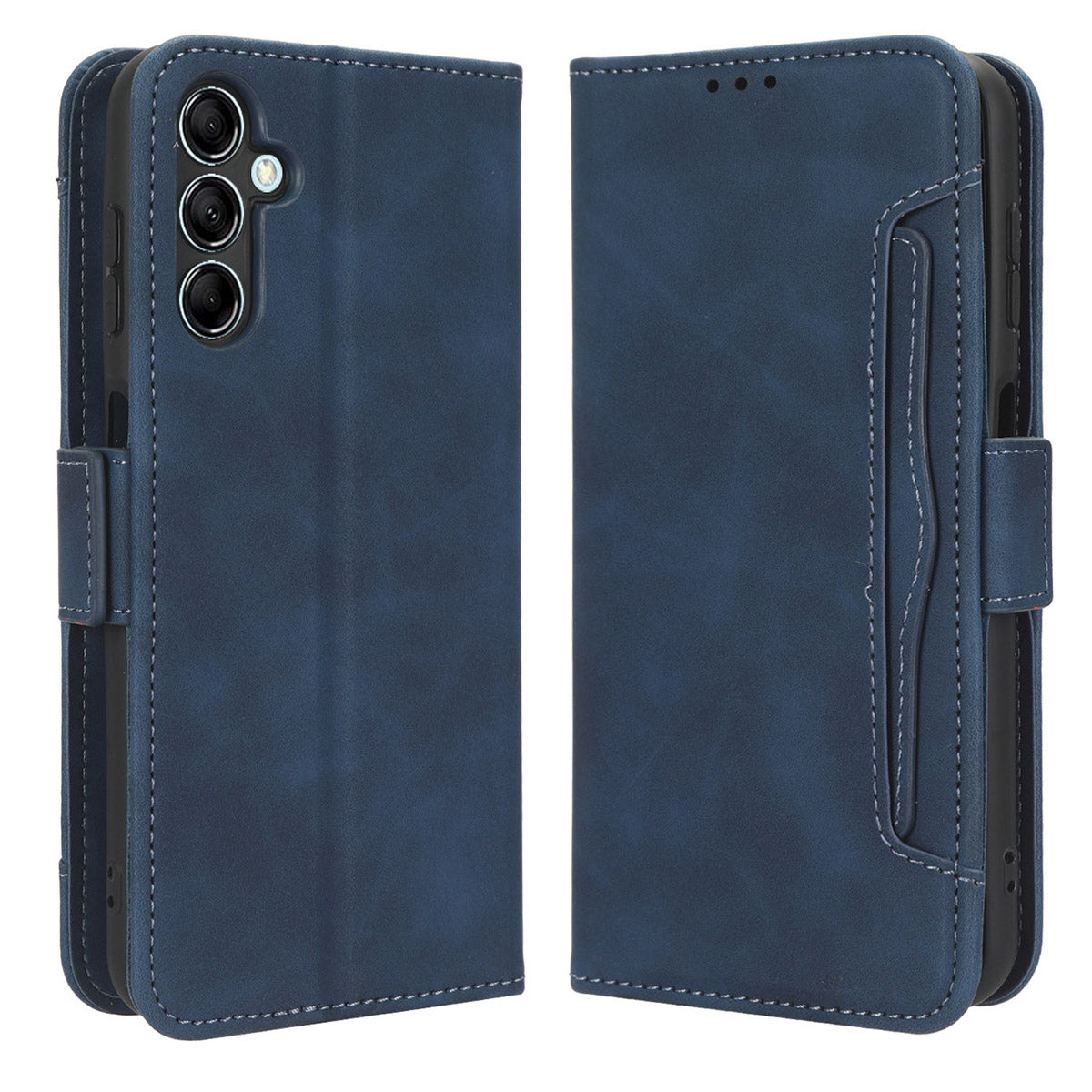 For Samsung Galaxy M54 5G / F54 5G PU Leather Phone Case Multiple Card Slots Wallet Stand Flip Cover