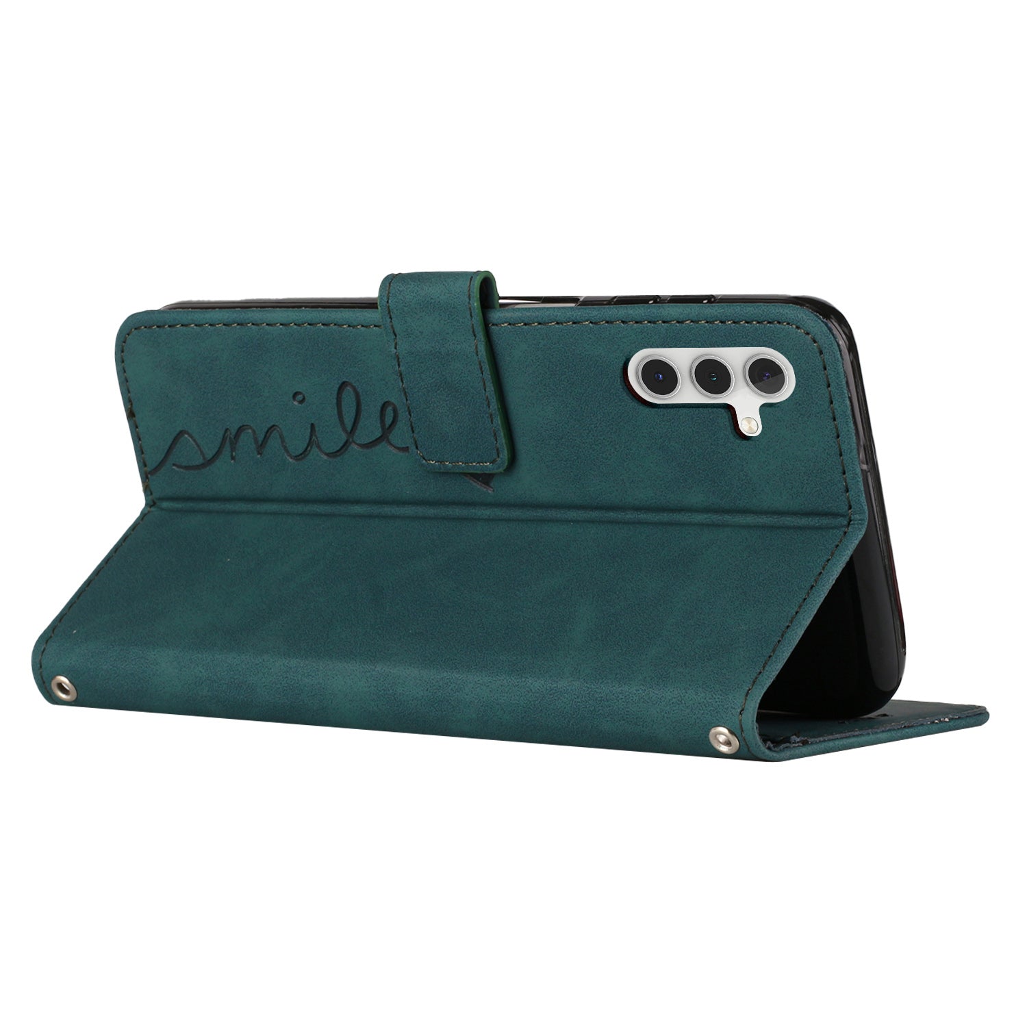 For Samsung Galaxy M14 5G / F14 5G Leather Case Heart Shape Stand Wallet Phone Cover with Shoulder Strap