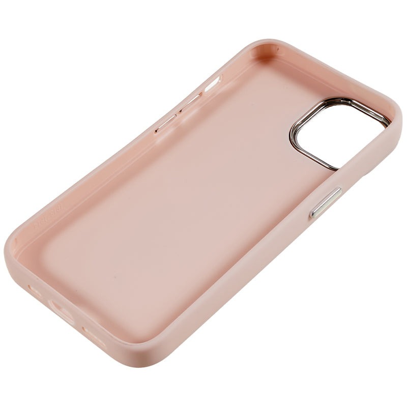For iPhone 14 Plus Anti-scratch Soft TPU Phone Case with Metal Lens Frame Metal Button Cover