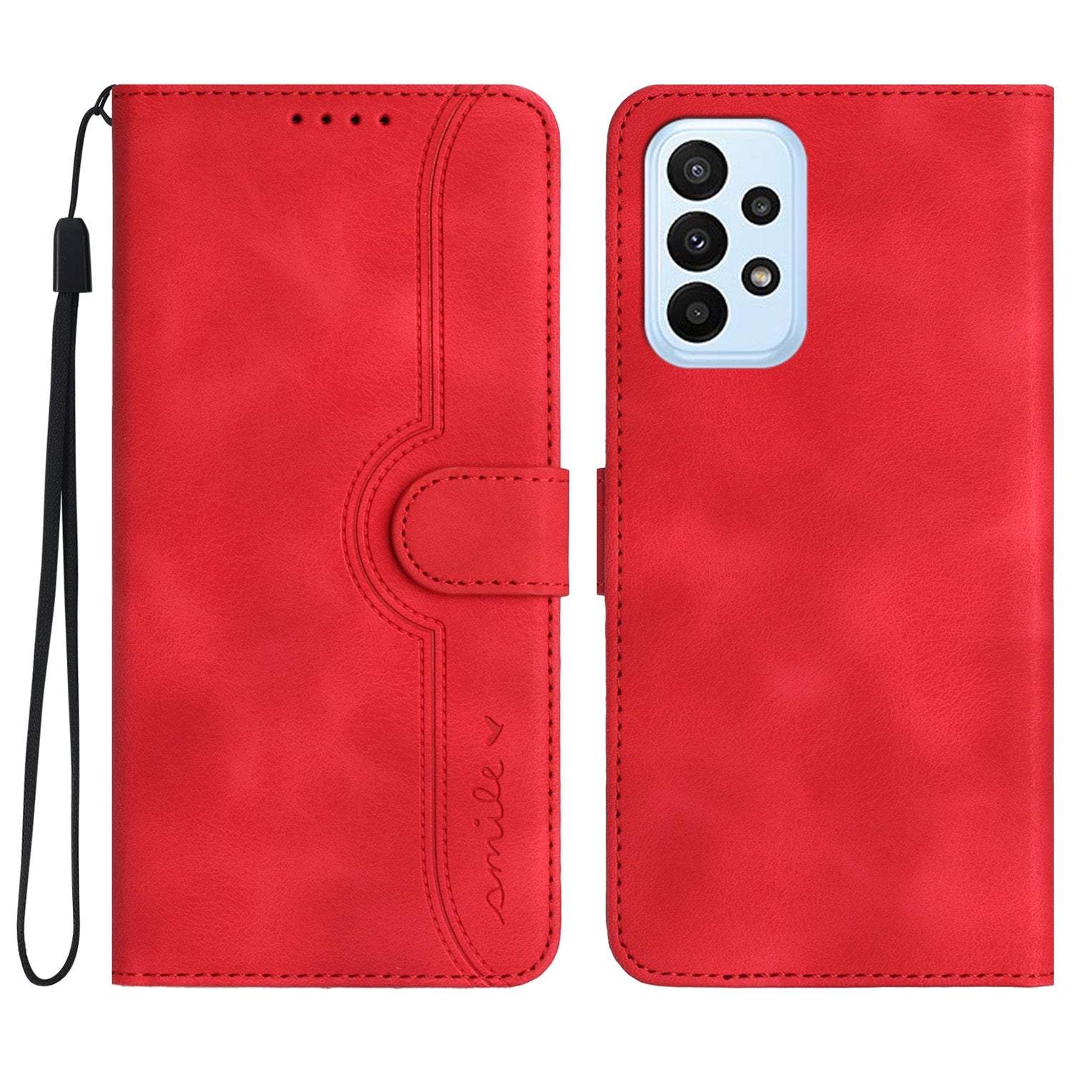 YX0030 Flip Phone Cover for Samsung Galaxy A53 5G PU Leather Imprinted Pattern Stand Wallet Case