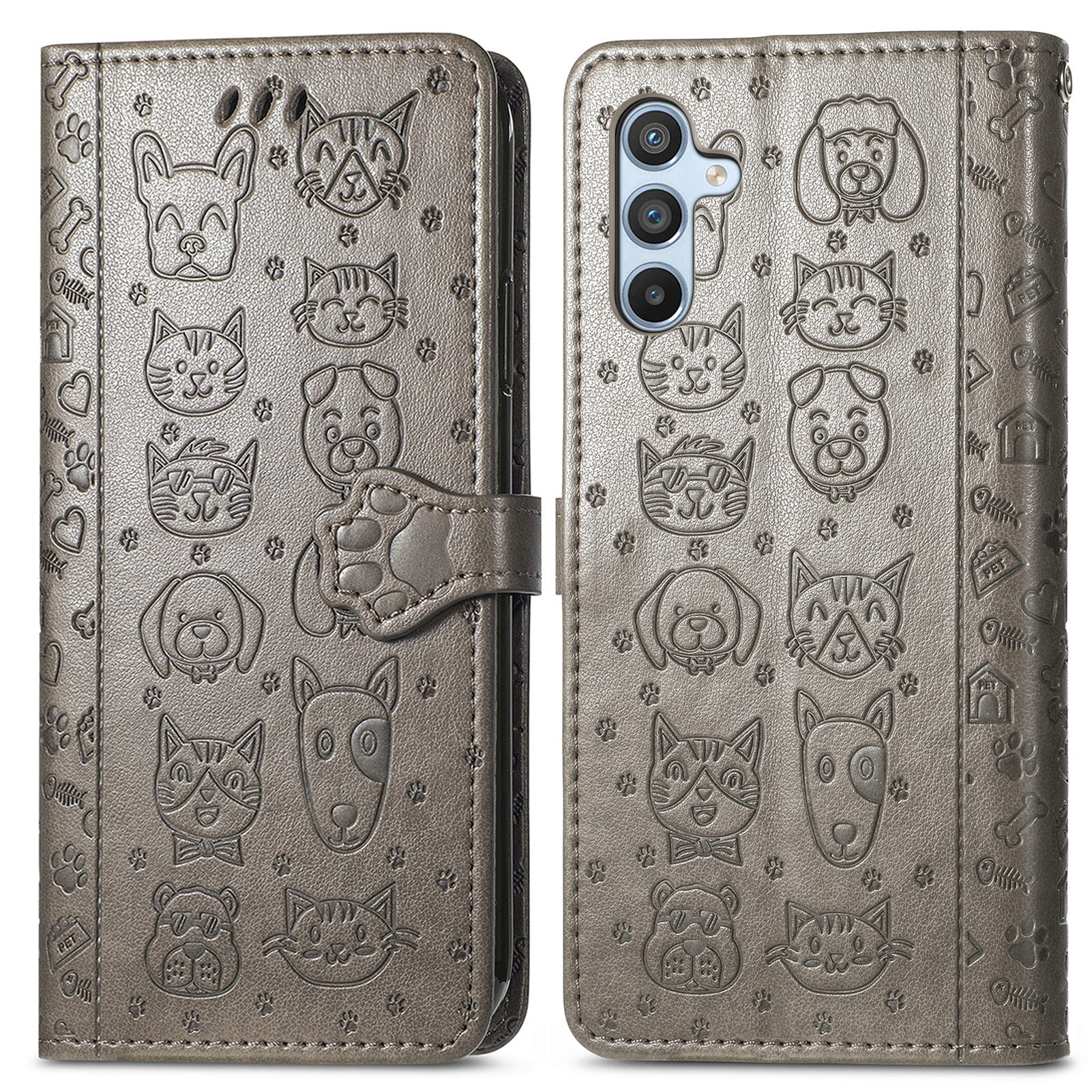 For Samsung Galaxy A34 5G Wallet Magnetic Leather Case Imprinted Pattern Flip Stand Phone Cover
