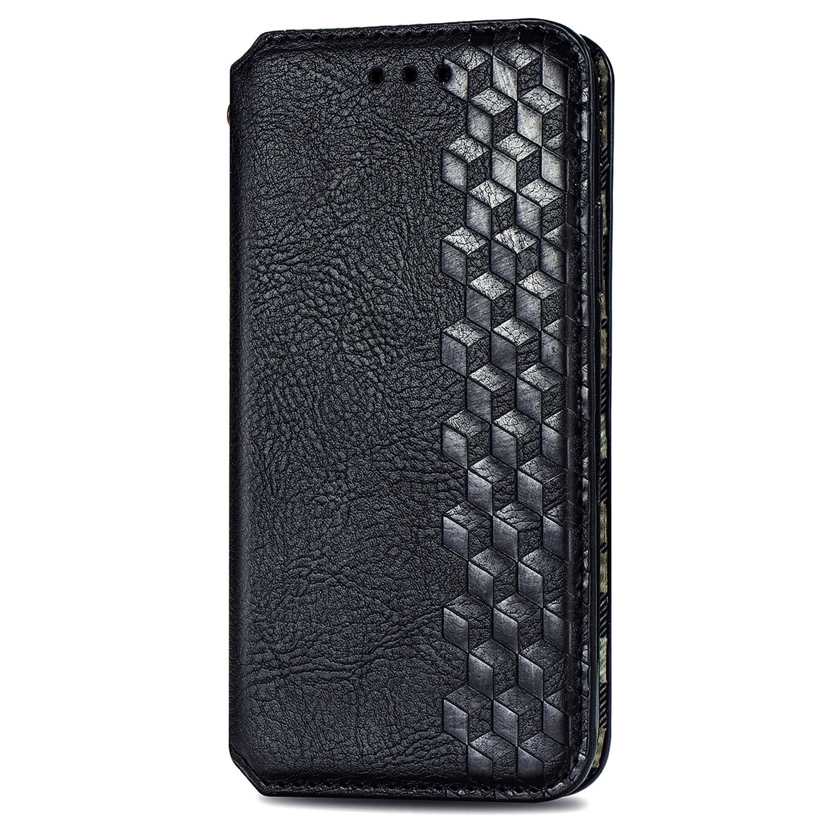 Til Samsung Galaxy A24 4G Rhombus Imprint Mobiltelefoncover Stødsikkert læderpung telefonholder etui