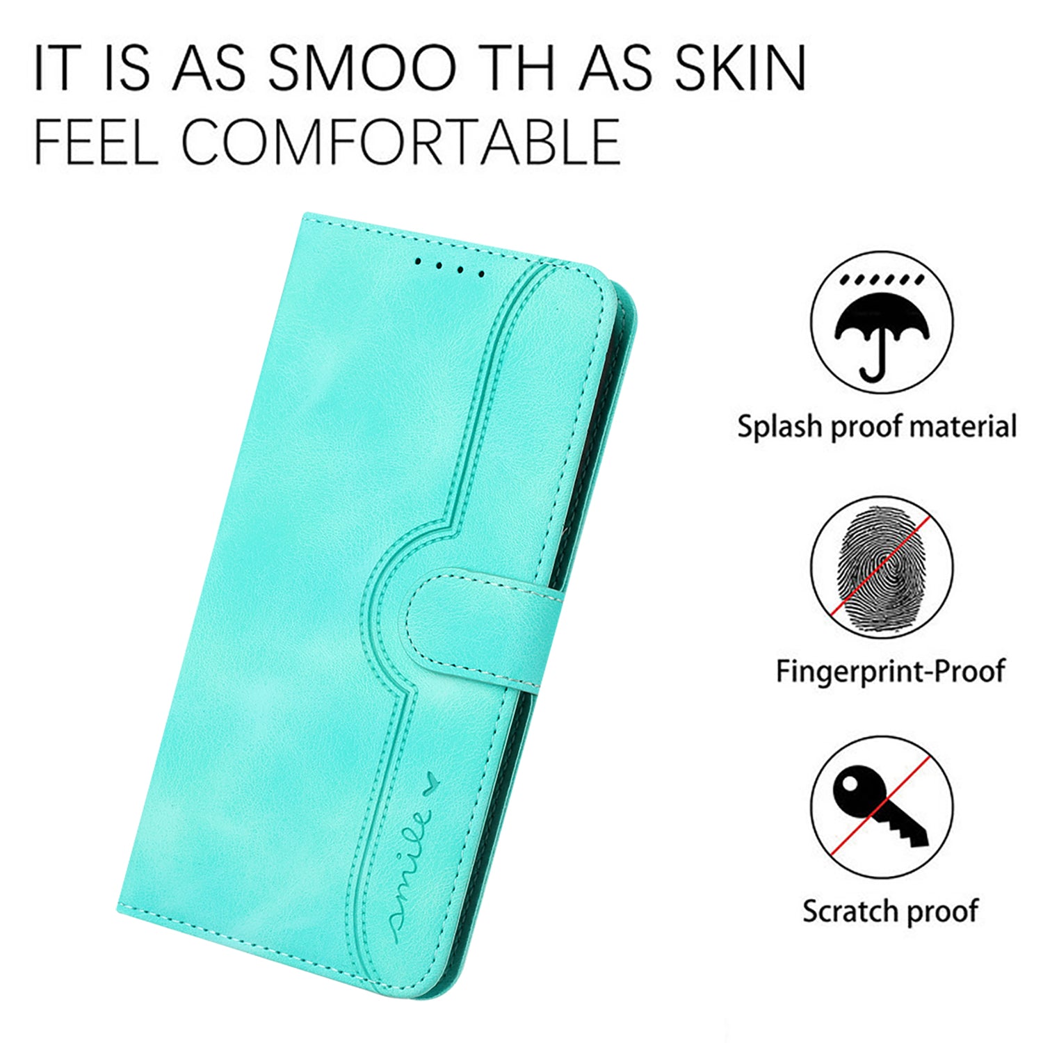 YX003 For iPhone 13 mini Anti-Scratch PU Leather Stand Phone Case Imprinted Wallet Flip Cover