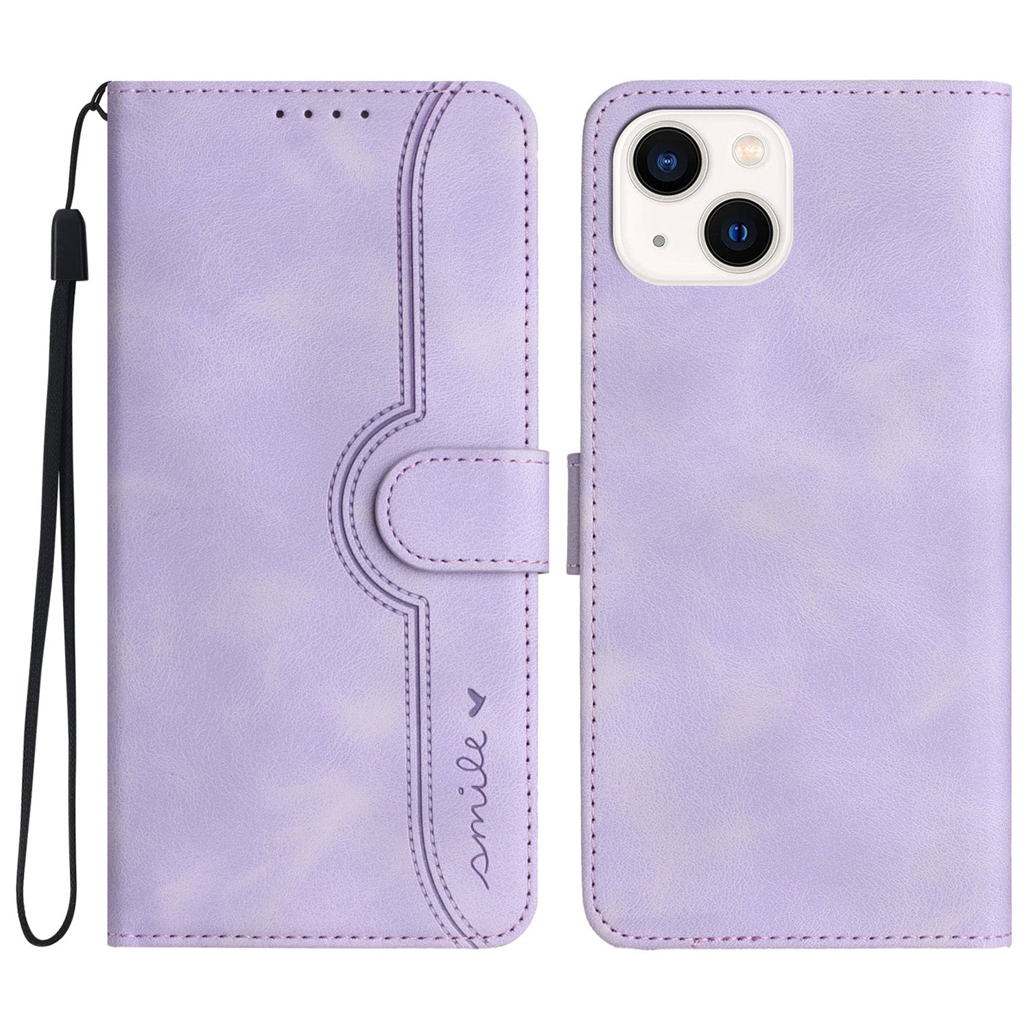 YX003 For iPhone 13 mini Anti-Scratch PU Leather Stand Phone Case Imprinted Wallet Flip Cover