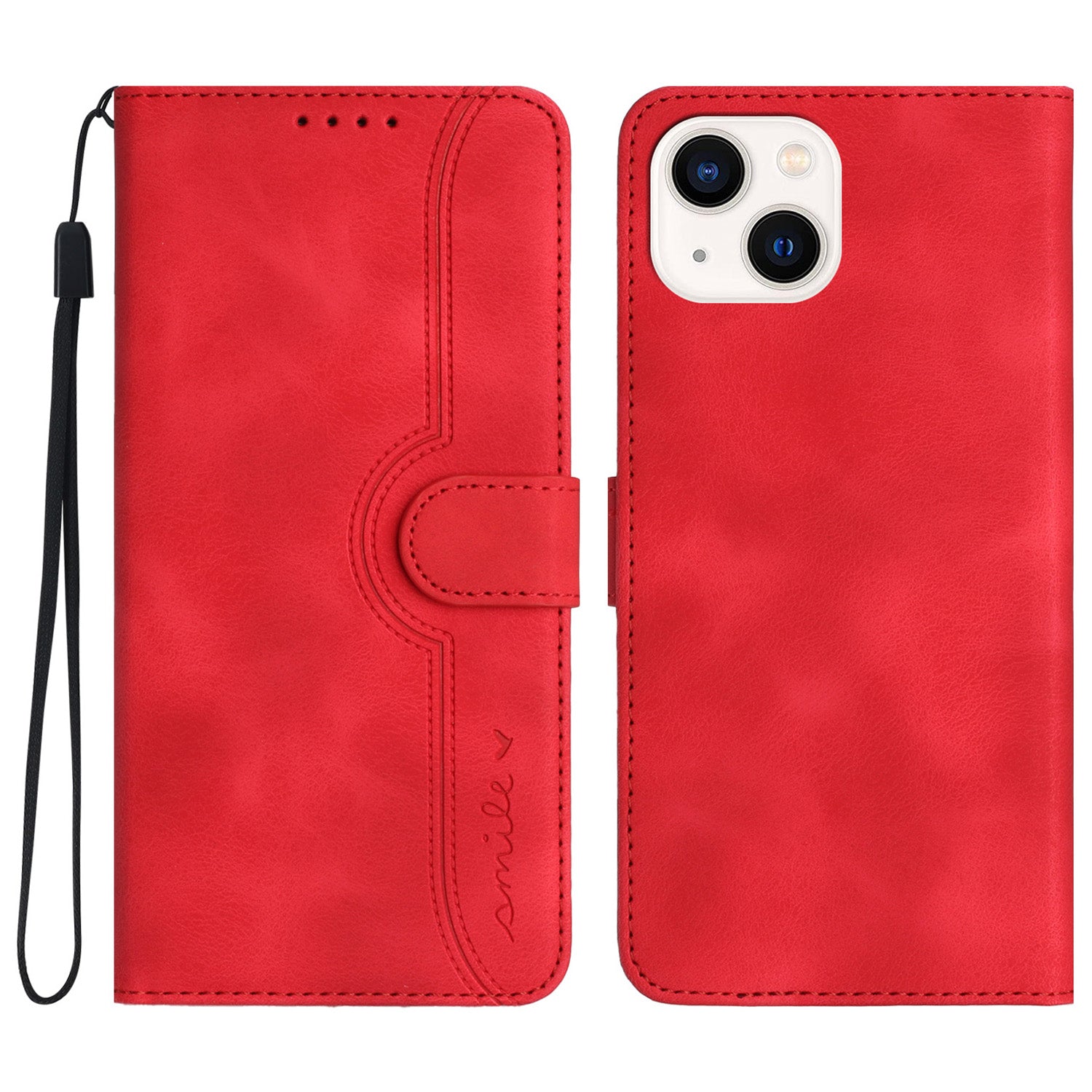 YX003 For iPhone 13 mini Anti-Scratch PU Leather Stand Phone Case Imprinted Wallet Flip Cover