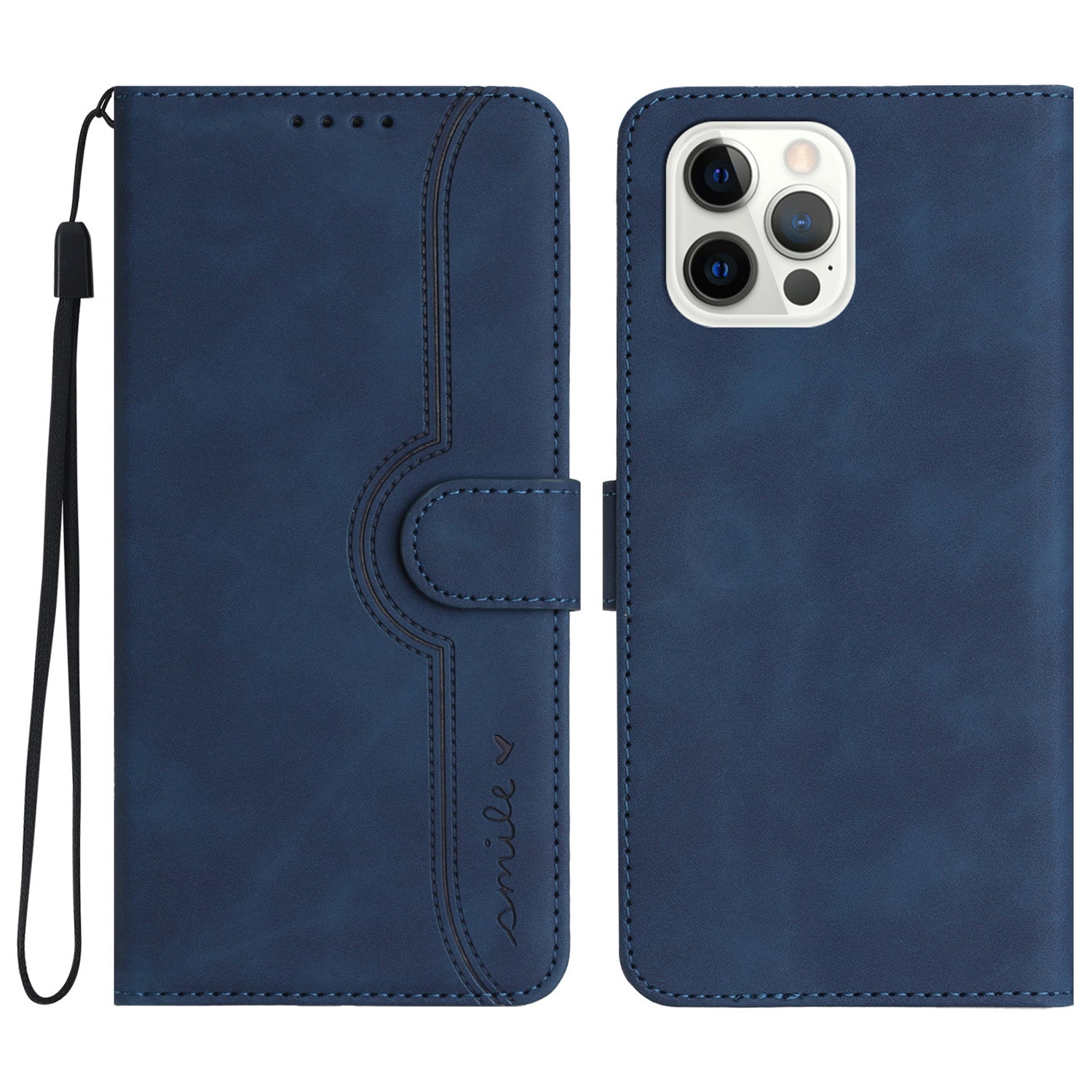 YX003 For iPhone 14 Pro Imprinted Leather Phone Cover Anti-drop Wallet Stand Case