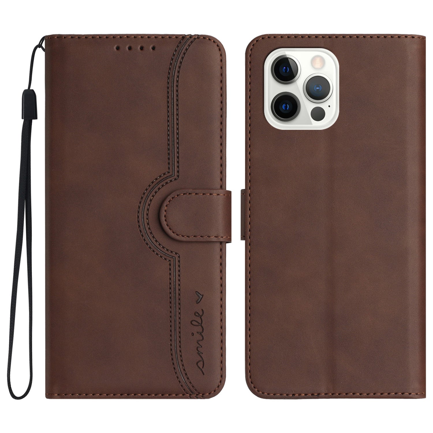 YX003 For iPhone 14 Pro Imprinted Leather Phone Cover Anti-drop Wallet Stand Case