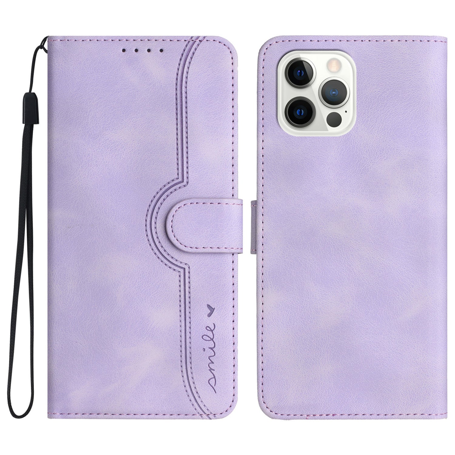 YX003 For iPhone 14 Pro Imprinted Leather Phone Cover Anti-drop Wallet Stand Case