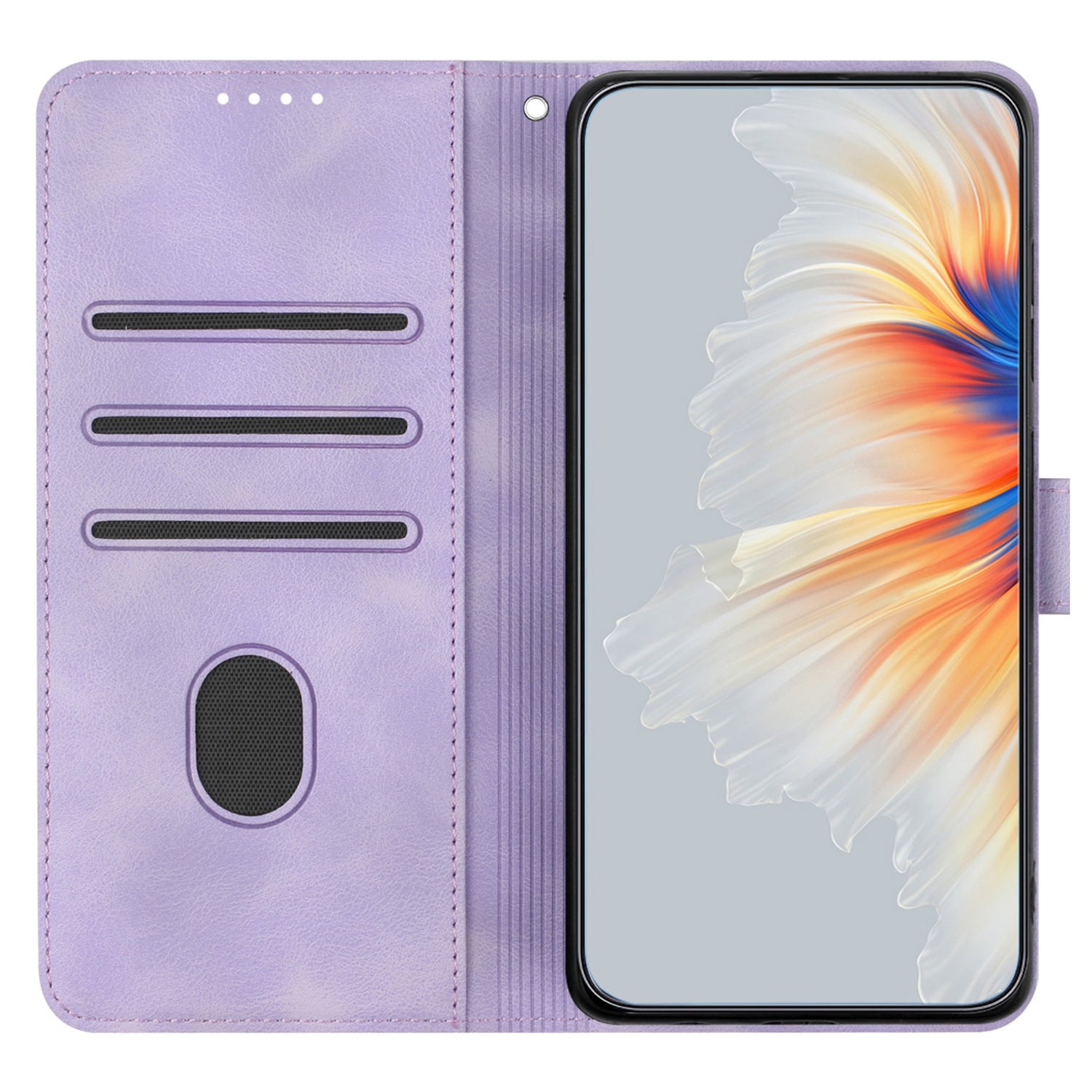 YX003 For iPhone 14 Pro Imprinted Leather Phone Cover Anti-drop Wallet Stand Case