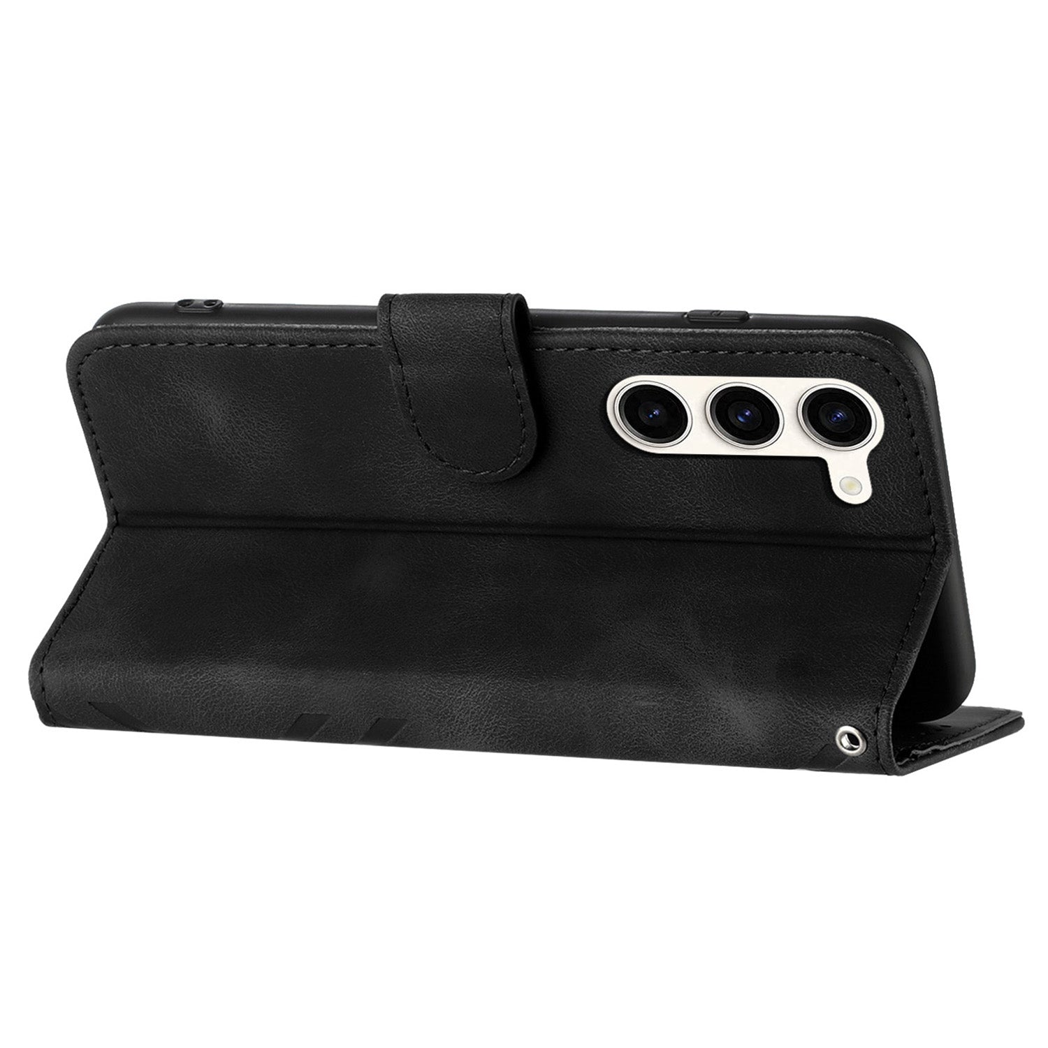 YX0040 For Samsung Galaxy S23 Imprinted Leather Case Mobile Phone Stand Wallet Cover