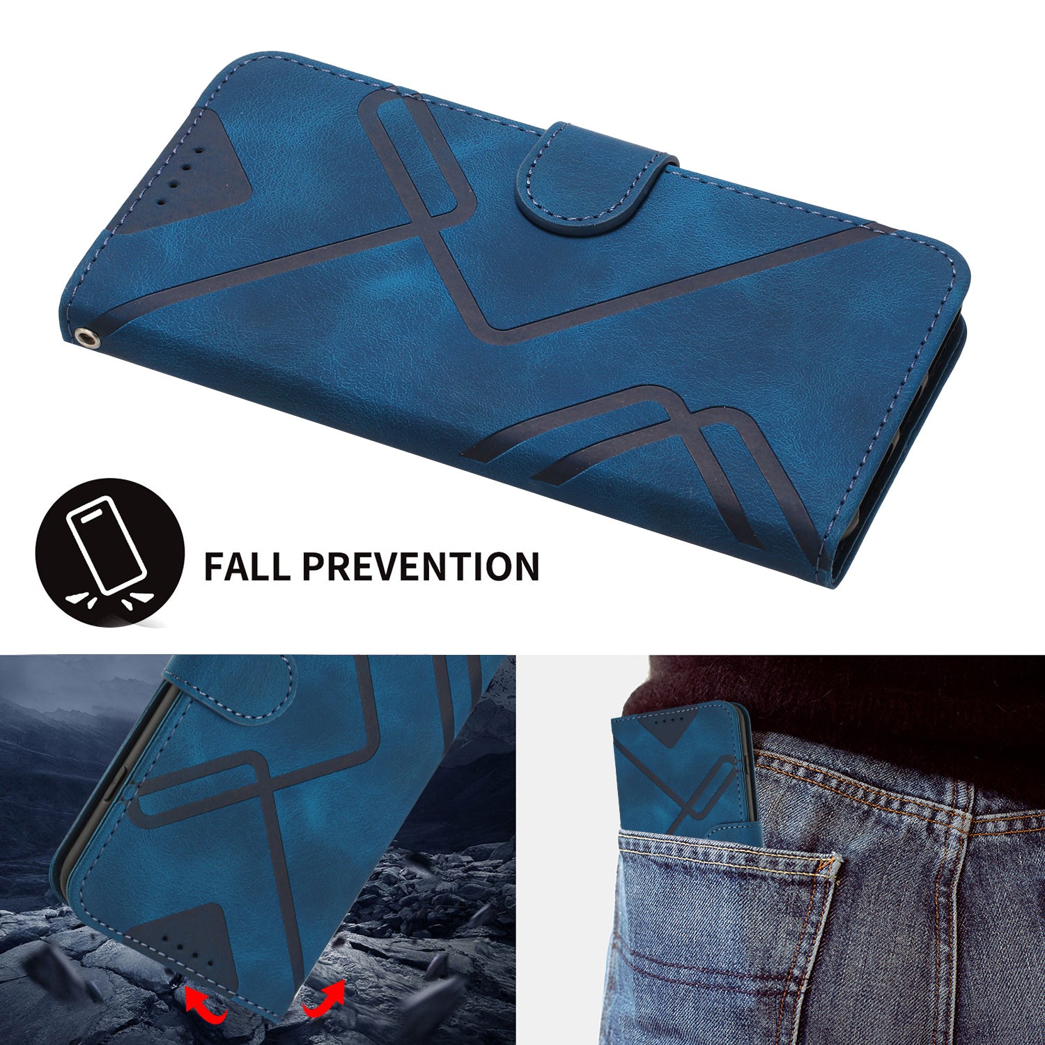 YX0040 For Samsung Galaxy A34 5G Skin-friendly Leather Phone Stand Case Wallet Imprinted Pattern Cover