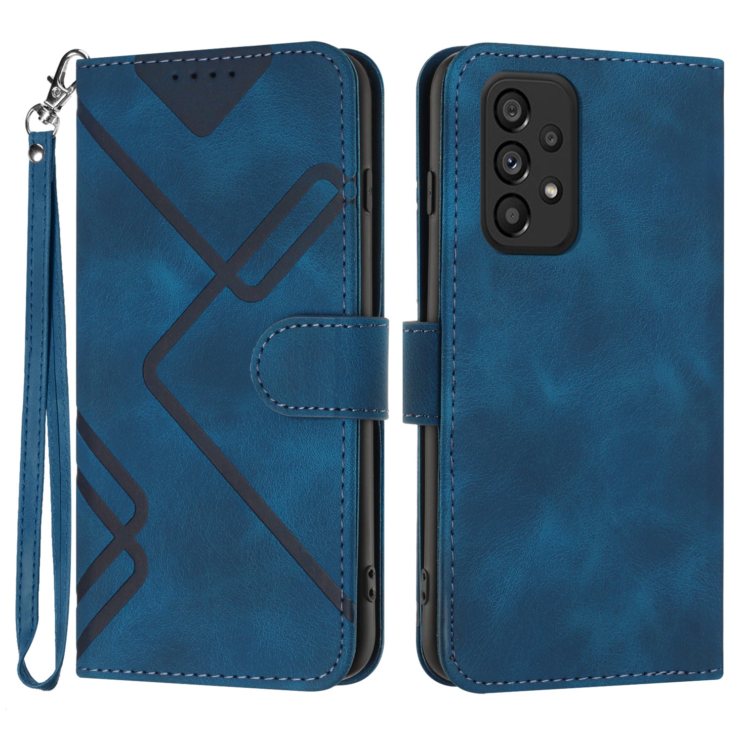 YX0040 For Samsung Galaxy A32 4G (EU Version) Leather Stand Phone Case Imprinted Pattern Wallet Cover