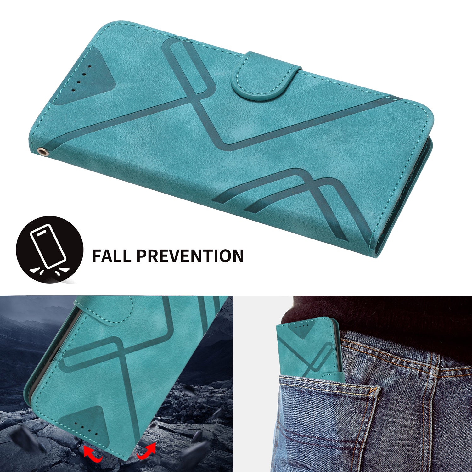 YX0040 For iPhone 13 mini 5.4 inch Stylish Imprinted Phone Case PU Leather Wallet Stand Cover