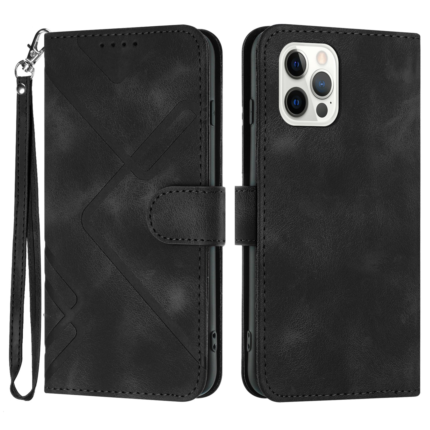 YX0040 pro iPhone 13 Pro Max 6,7 palce Potištěný Flip Stand Shell PU kožené pouzdro na telefon