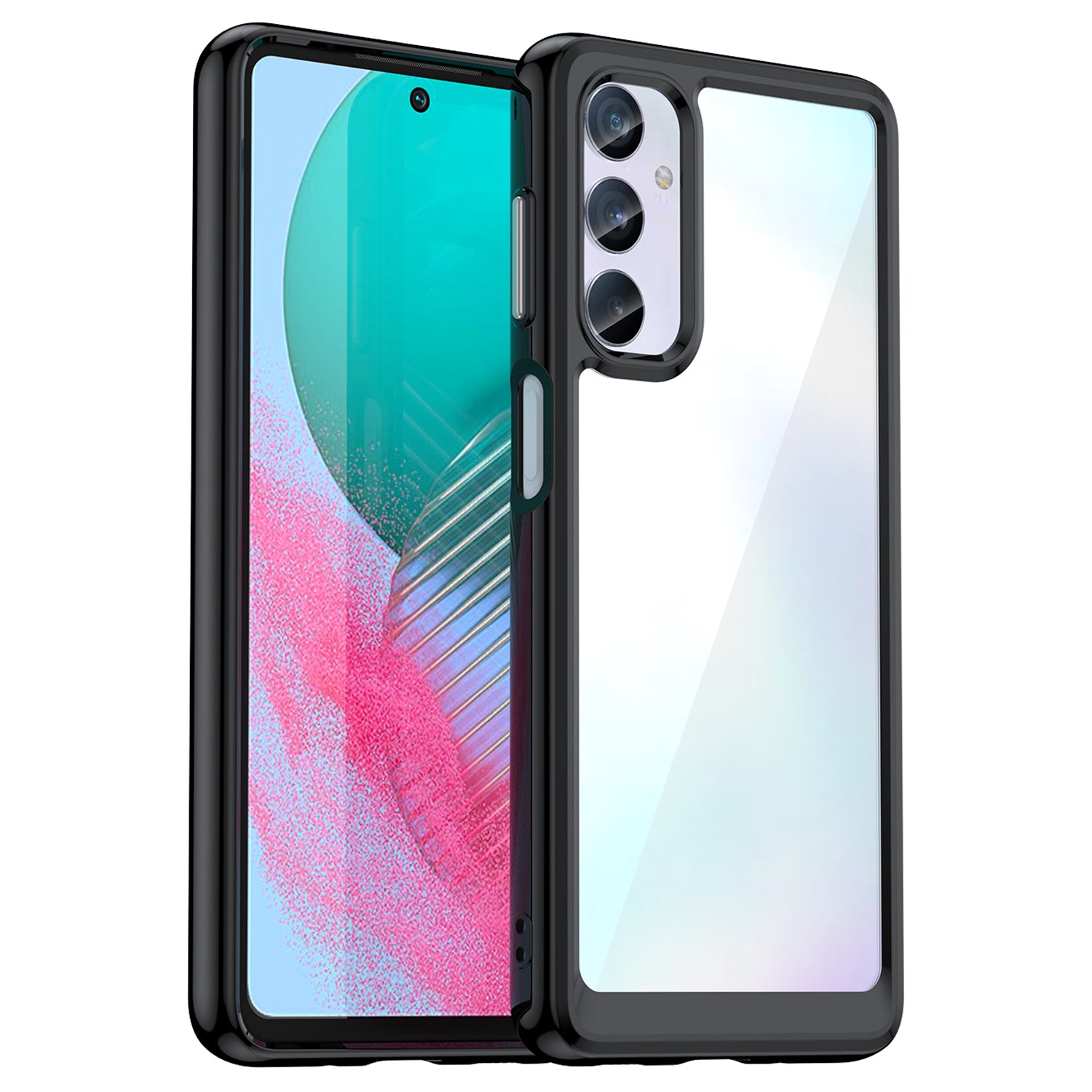 For Samsung Galaxy M54 5G / F54 5G TPU Acrylic Back Phone Cover Clear Protective Case