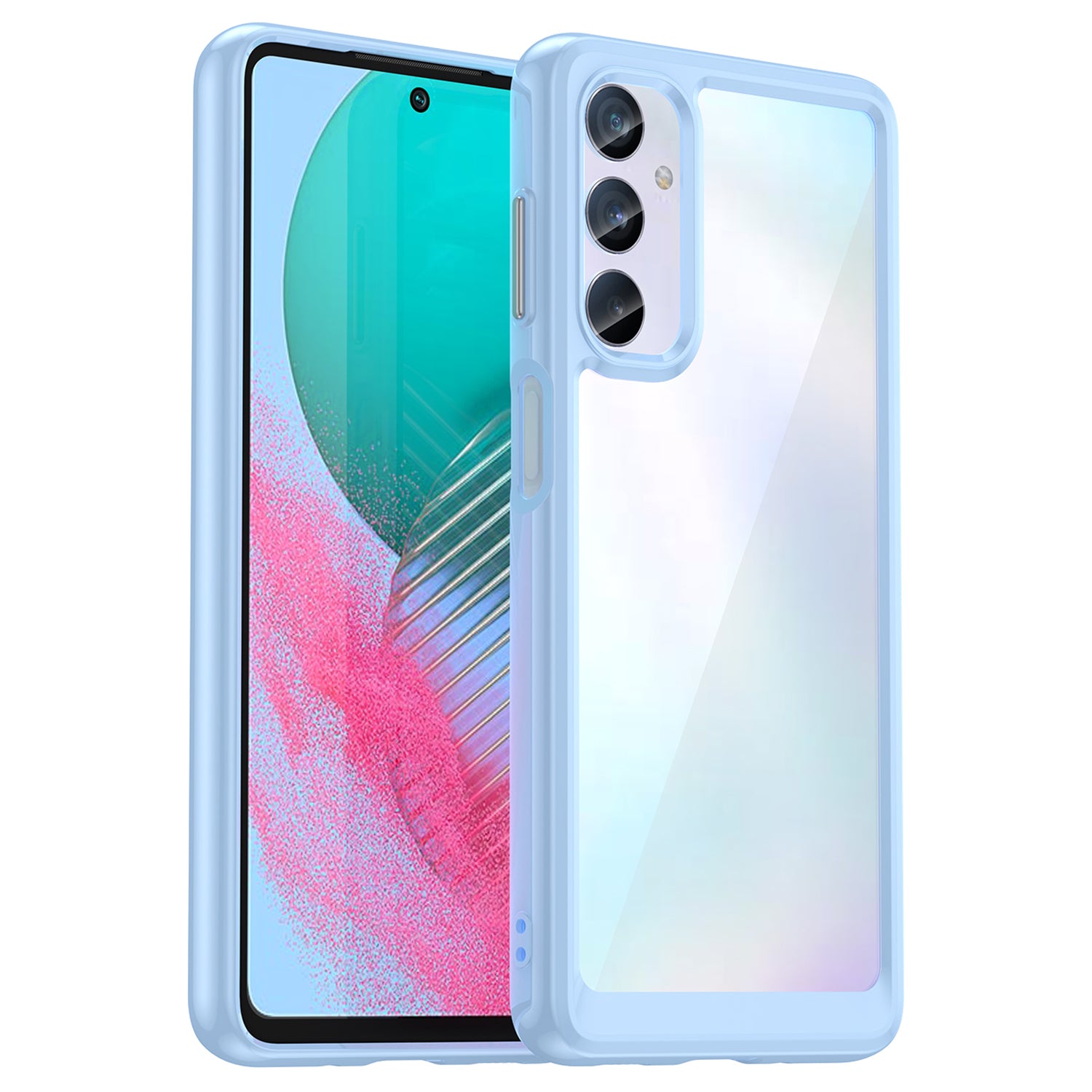 For Samsung Galaxy M54 5G / F54 5G TPU Acrylic Back Phone Cover Clear Protective Case