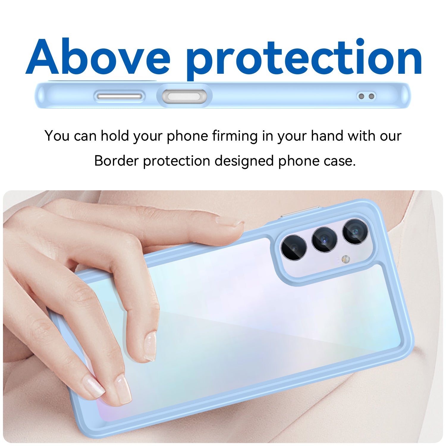 For Samsung Galaxy M54 5G / F54 5G TPU Acrylic Back Phone Cover Clear Protective Case