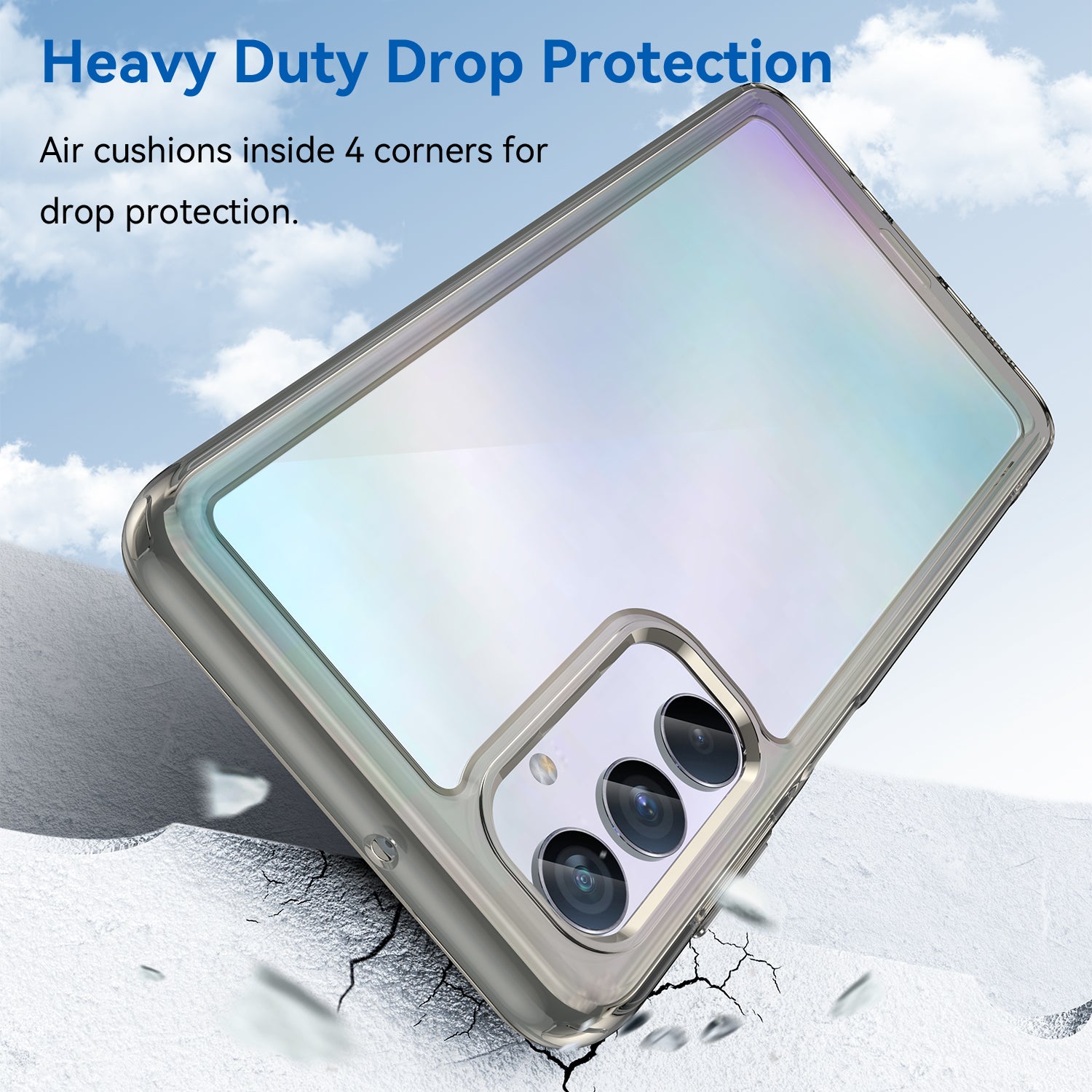 For Samsung Galaxy M54 5G / F54 5G TPU Acrylic Back Phone Cover Clear Protective Case