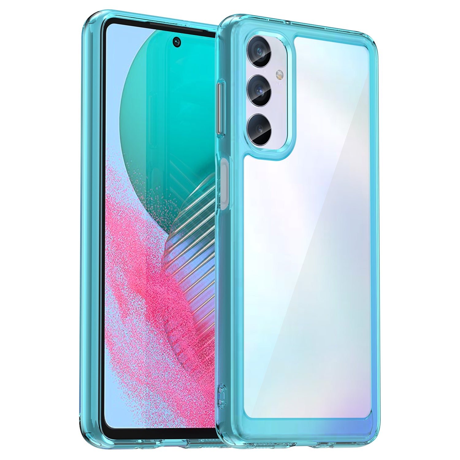 For Samsung Galaxy M54 5G / F54 5G TPU Acrylic Back Phone Cover Clear Protective Case