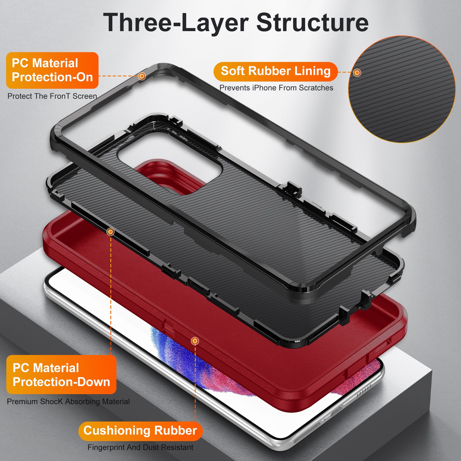 For Samsung Galaxy A53 5G TPU PC Phone Case Military Armor Phone Cover