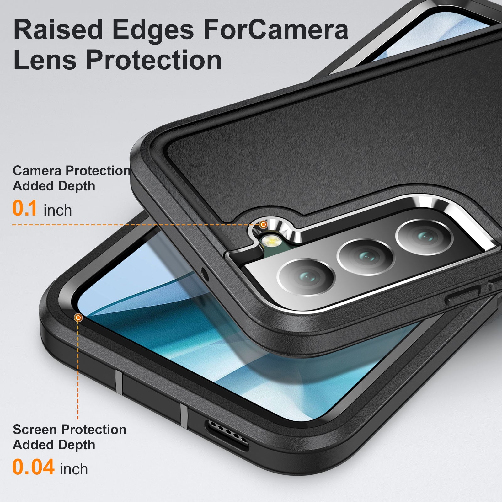 For Samsung Galaxy S22 5G TPU PC Phone Case Rugged Hybrid Anti-Scratch Cover